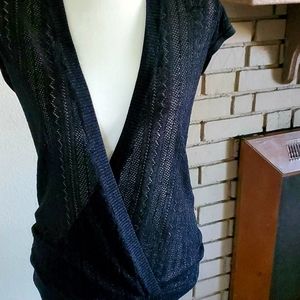 Slinky black over shirt.